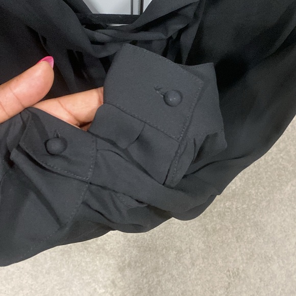 Black Career Blouse - Picture 6 of 8